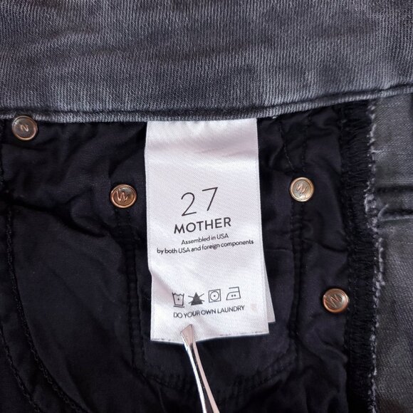 Mother Womens Size 27 High Waisted Looker Dagger Ankle Fray A Lacey Saloon Jeans - Picture 11 of 14